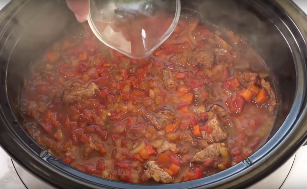 Making Slow Cooker Chili