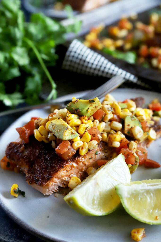 File 3 - Grilled Salmon with Corn Avocado Salsa