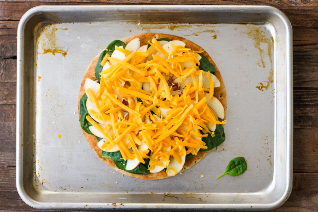 File 1 - Cheddar Apple Pita Pizza