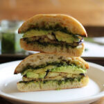 Roasted Eggplant Kale Pesto Sandwich Photo