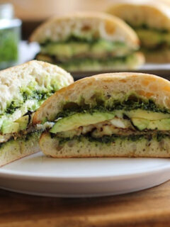 Roasted Eggplant Kale Pesto Sandwich Picture