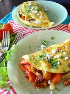 Cherry Tomato and Chorizo Omelet Photo