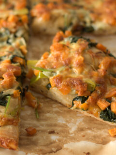 Kale and Sweet Potato Pizza Photo
