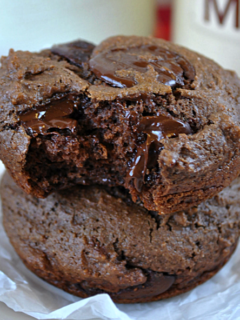 Triple Chocolate Pudding Muffin Photo