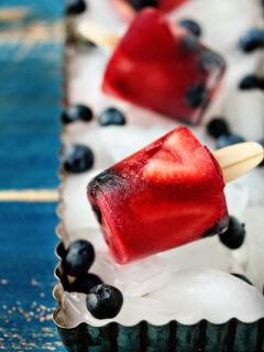 Berry Lime Popsicles Photo