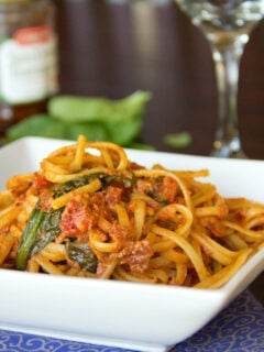 Sun Dried Tomato Pasta Photo