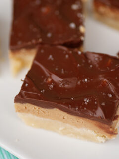 Chocolate Peanut Butter Shortbread Bars Photo