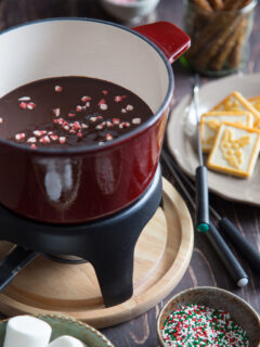 Chocolate Peppermint Fondue Image
