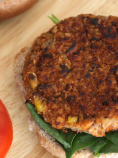Spicy Black Bean Burger Picture