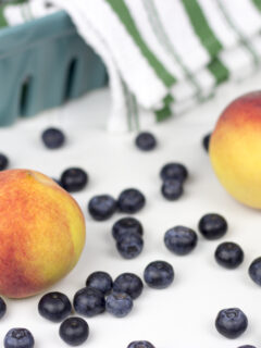 Peach Blueberry Cobbler Picture