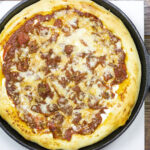 Cast Iron Deep Dish Pizza Photo