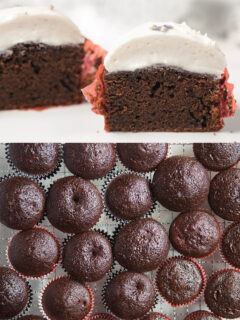 Chocolate Cupcakes with Lavender Goat Cheese Frosting Picture