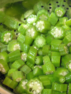 Freezing Okra Pic