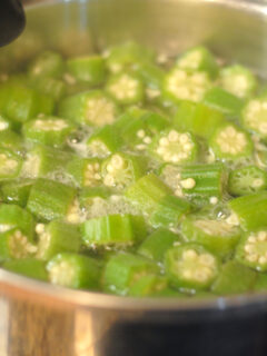 Freezing Okra Picture