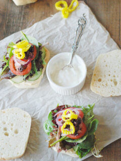 Greek Veggie Sandwich Image