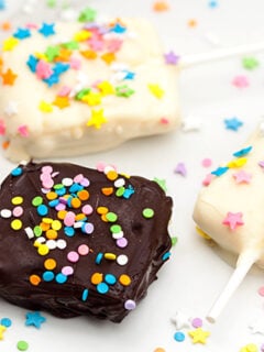 Chocolate Dipped Lemon Oreo Ice Cream Bars Photo