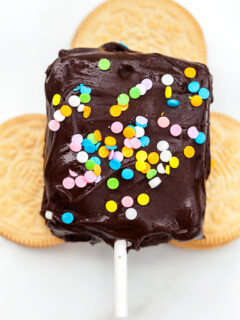 Chocolate Dipped Lemon Oreo Ice Cream Bars Picture