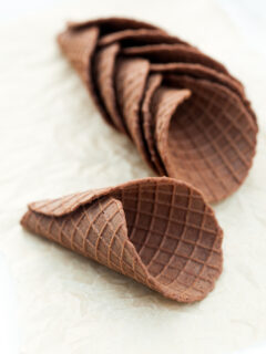 Chocolate Waffle Cones Picture