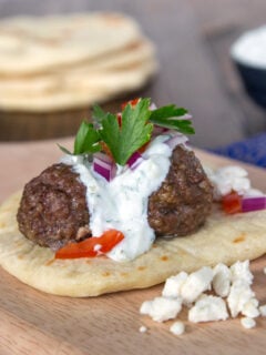 Greek Gyros with Meatballs Photo