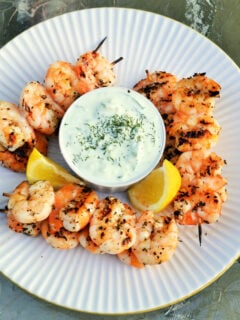 Greek Shrimp with Tzatziki Sauce Photo