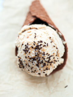 Homemade Peanut Butter Ice Cream Image