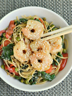 Japanese Shrimp Noodle Bowls Photo