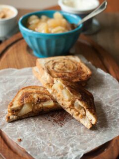 Apple Pie Grilled Peanut Butter Sandwich Pic