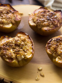 Cheesecake Stuffed Baked Apples Photo