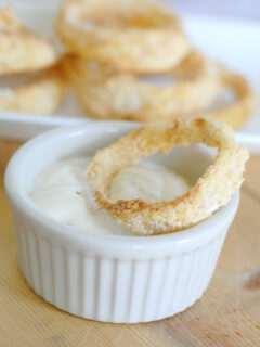 Gluten Free Baked Onion Rings Image