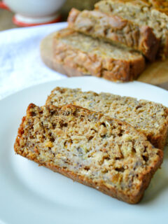 Healthy Peach Banana Bread Image