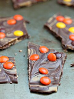 Reese's Pieces Chocolate Bark Pic