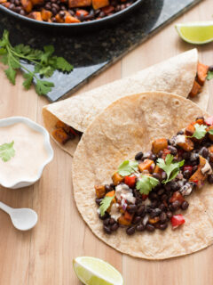 Sweet Potato and Black Bean Tacos Image
