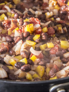 Vegetarian Chili Preparation Photo