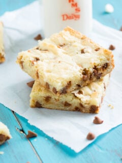 White Chocolate Brownies with Cinnamon Chips Photo