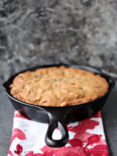 Chocolate Peanut Butter Skillet Cookie Image