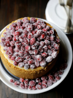 Cranberry Eggnog Cheesecake Image