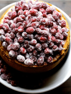 Cranberry Eggnog Cheesecake Photo