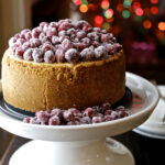 Cranberry Eggnog Cheesecake Pic