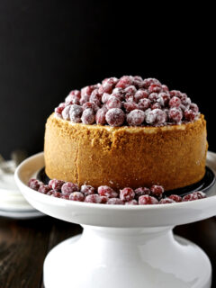 Cranberry Eggnog Cheesecake Picture