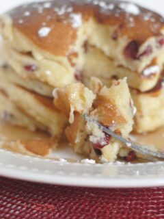 Cranberry White Chocolate Chip Pancakes Picture