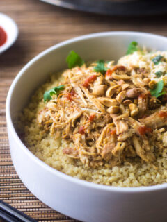 Crockpot Thai Peanut Chicken Quinoa Bowls Picture