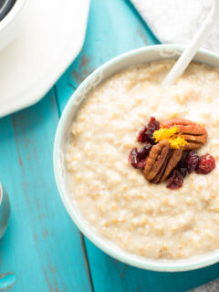Eggnog Steel Cut Oatmeal Photo