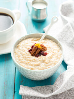 Eggnog Steel Cut Oatmeal Picture