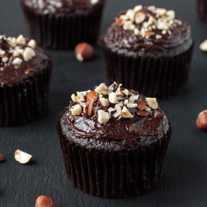 Gluten Free Chocolate Hazelnut Cupcakes Photo