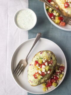 Greek Twice Baked Potatoes Image