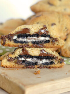 Oreo Stuffed Chocolate Chip Cookies Image