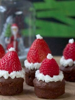 Santa Hat Brownies Photo