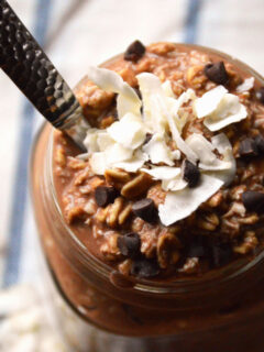 Chocolate Coconut Overnight Oats Image