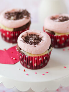 Chocolate Strawberry Cheesecake Cupcakes Image