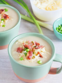 Lighter Loaded Baked Potato Soup Image